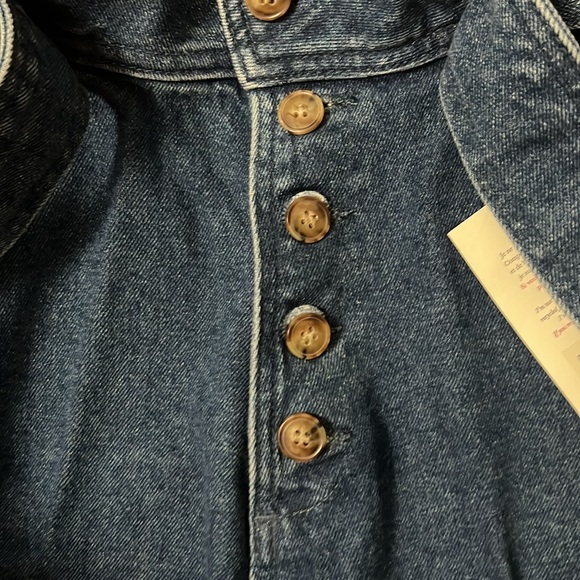 NWT SEZANE -Leandro Blue Denim Jeans with Tie Belt - Picture 7 of 10